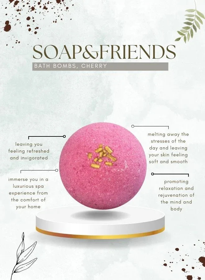 Soap & Friends Cherry Bath Bomb
