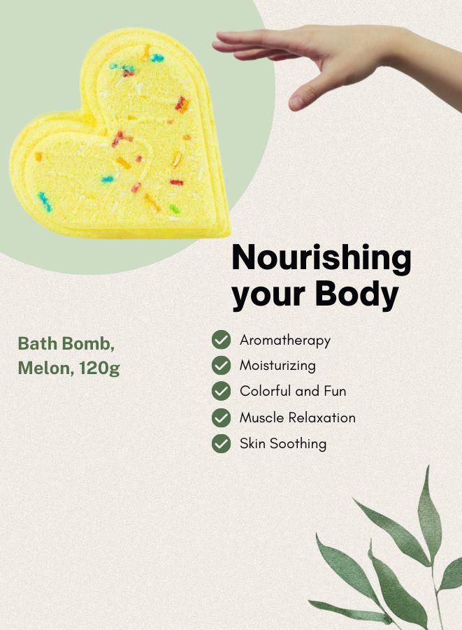 Soap & Friends Melon Bath Heart