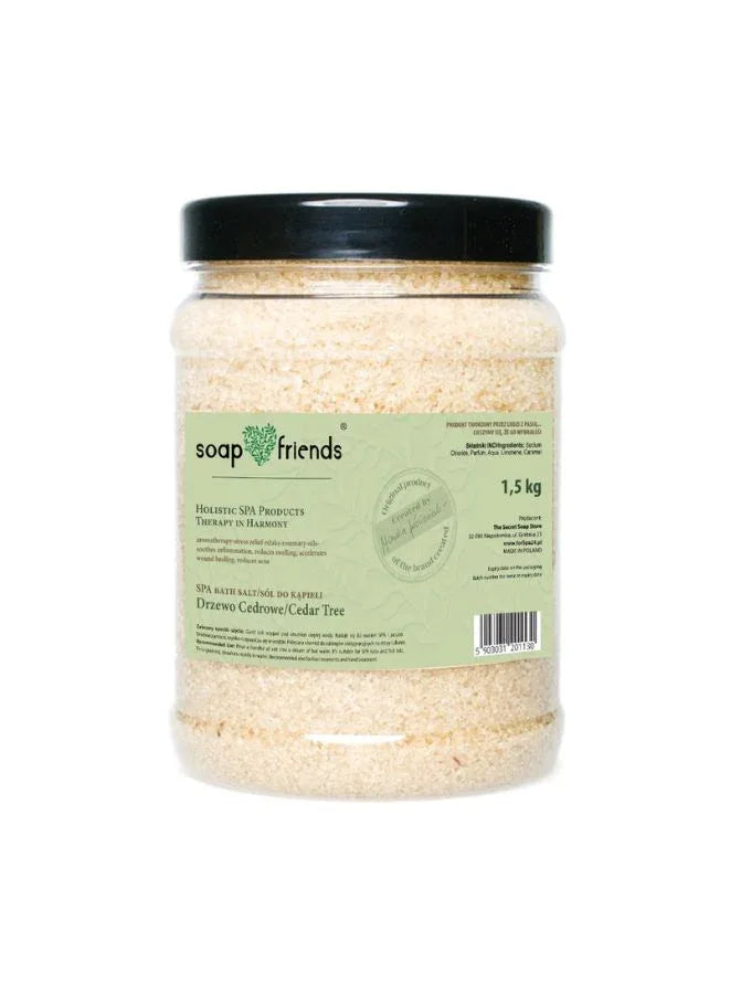 SPA Bath Salt Cedar Tree | 1.5kg – Woody Aromatherapeutic Bath Salt for Men