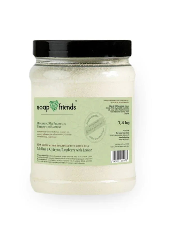SPA Bath Milk Goat’s Milk & Raspberry with Lemon | 1.4kg – Nourishing & Moisturizing Bath Treatment