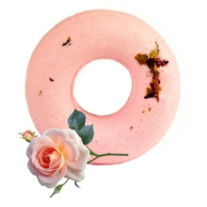 SPA Bath Bomb Damask Rose | 130g – Rose-Scented Fizzing Bath Bomb for Skin Hydration and Relaxation