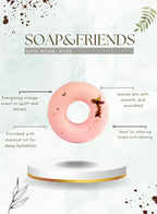 SPA Bath Bomb Damask Rose | 130g – Rose-Scented Fizzing Bath Bomb for Skin Hydration and Relaxation