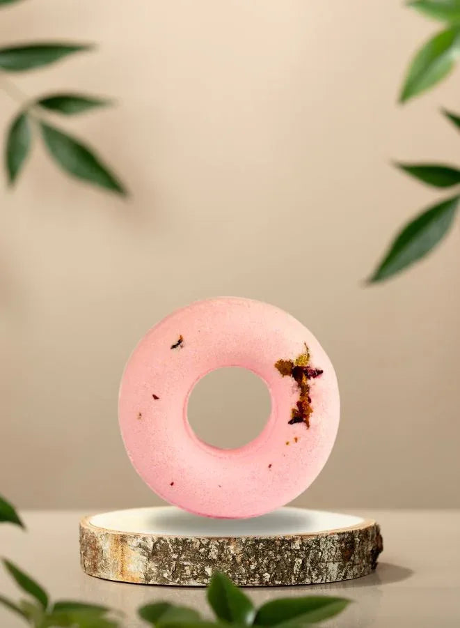 SPA Bath Bomb Damask Rose | 130g – Rose-Scented Fizzing Bath Bomb for Skin Hydration and Relaxation