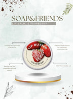 Soap&Friends 15 ml Strawberry Lip Balm and Scrub Set of 2
