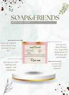 Soap&Friends Damask Rose Hand Cream (80ml) & Bar Soap (130g) Set of 2