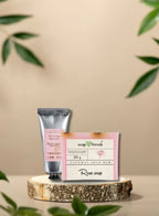 Soap&Friends Damask Rose Hand Cream (80ml) & Bar Soap (130g) Set of 2