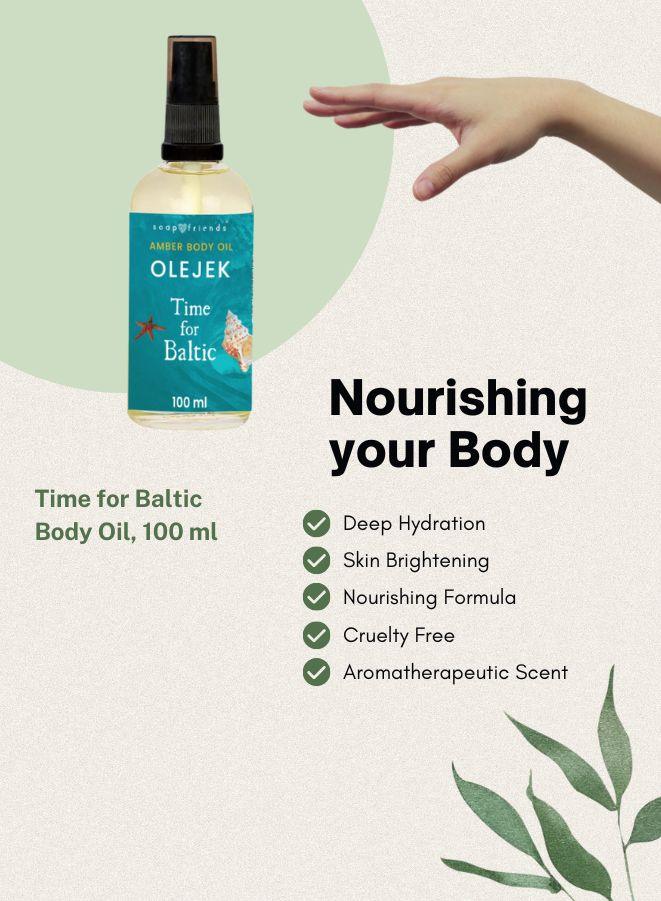 Time for Baltic Skincare Set – Body Scrub, Face Mask & Nourishing Body Oil