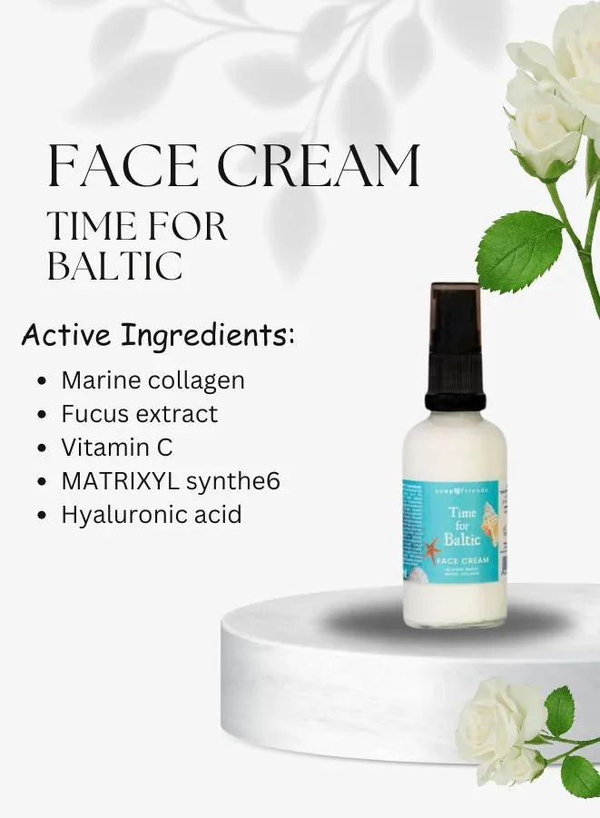 Time for Baltic Skincare Set – Collagen Face Oil, Eye Cream, Face Serum & Face Cream