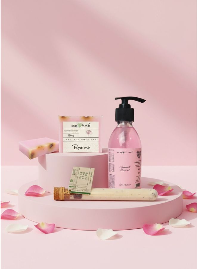 Luxury Natural Rose Bath & Body Set Fatio Store