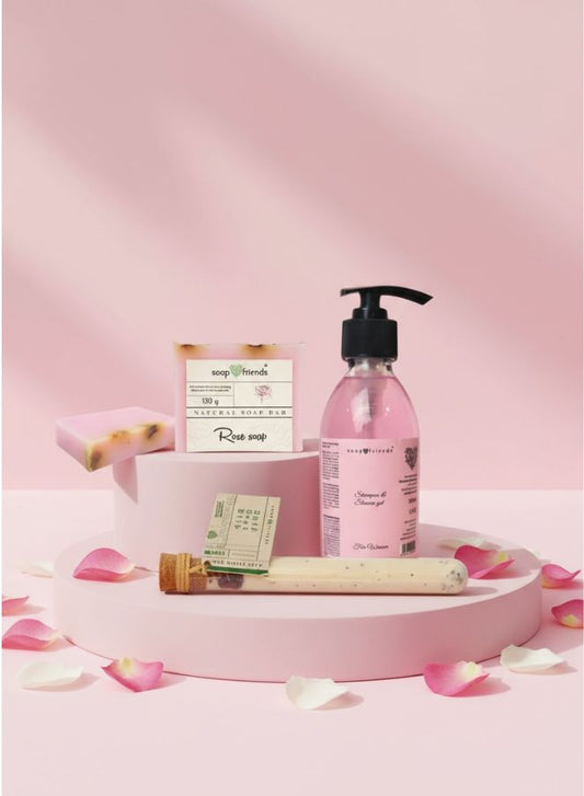 Luxury Natural Rose Bath & Body Set Fatio Store
