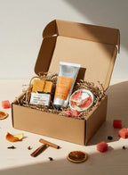 Soap & Friends Natural Skincare Gift Set – Orange Soap Bar 60g, Orange Hand Cream 30ml & Watermelon Lip Balm 15ml