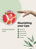 Naturally Crafted Grapefruit Lip Balm for Moisturized Lips, 15ml