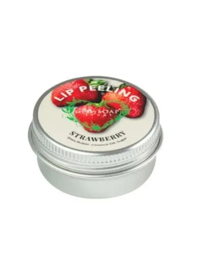 Natural Strawberry Lip Scrub for Moisture and Nourishing Lips by Soap&Friends, 15ml