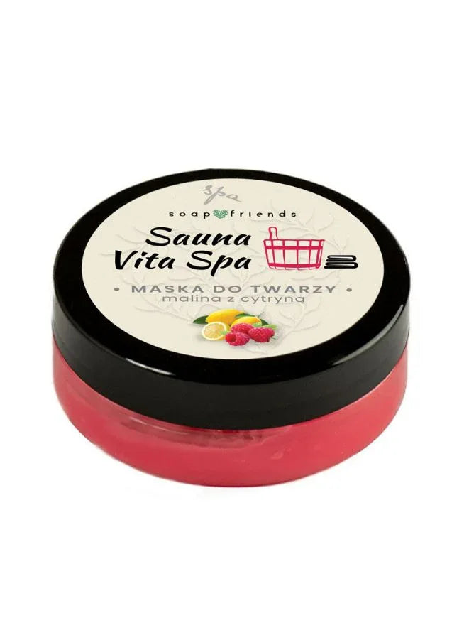 Organic Raspberry Lemon Gel Face Mask for Sauna and Steam Bath, 50ml