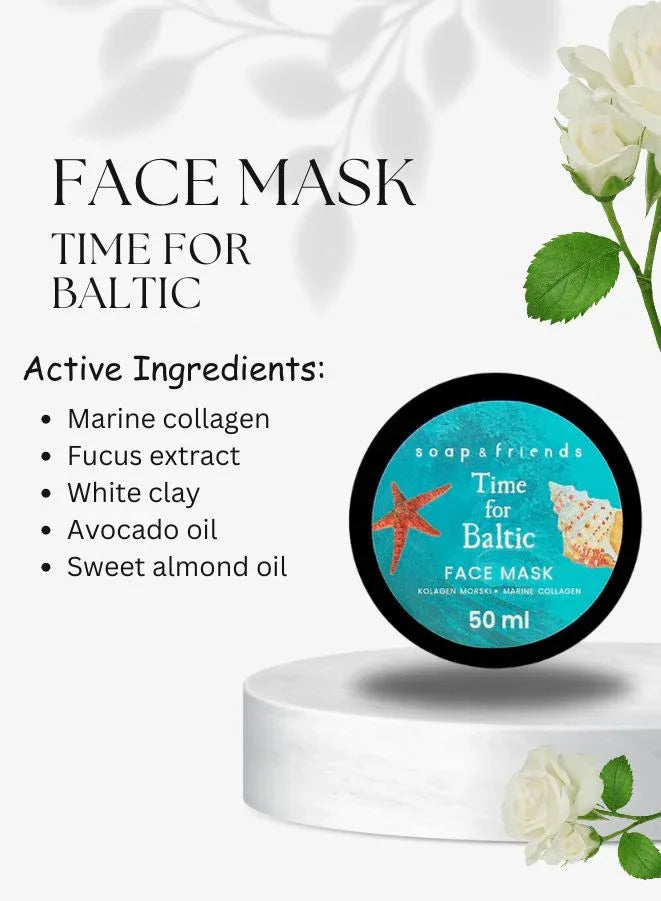 Time for Baltic Nourishing Face Mask | 50ml – Sea-Inspired Hydration & Firmness