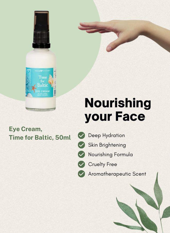 Time for Baltic Regenerating Eye Cream with Amber and Collagen | 50ml – Revitalize & Illuminate Your Eyes