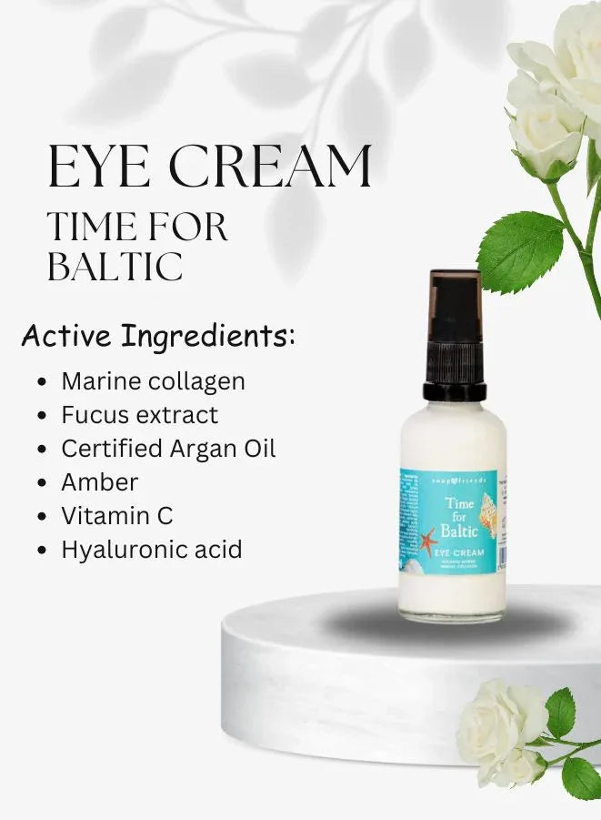 Time for Baltic Regenerating Eye Cream with Amber and Collagen | 50ml – Revitalize & Illuminate Your Eyes