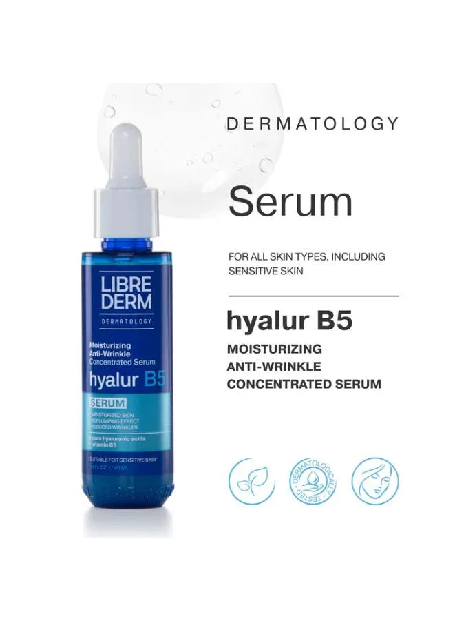 Librederm hyalur B5 face serum bottle on a white background