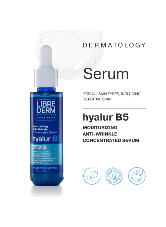 Librederm hyalur B5 face serum bottle on a white background
