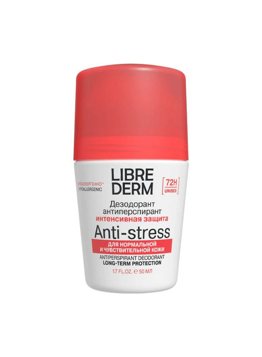 Librederm Anti-Stress deodorant roll-on on a white background