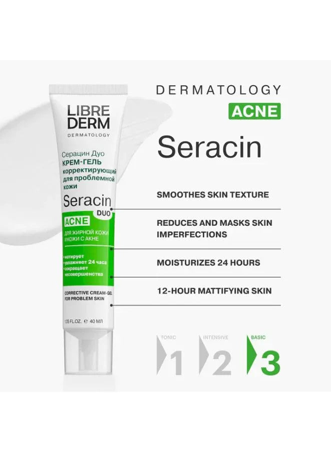 Librederm Seracin acne treatment packaging on a white background