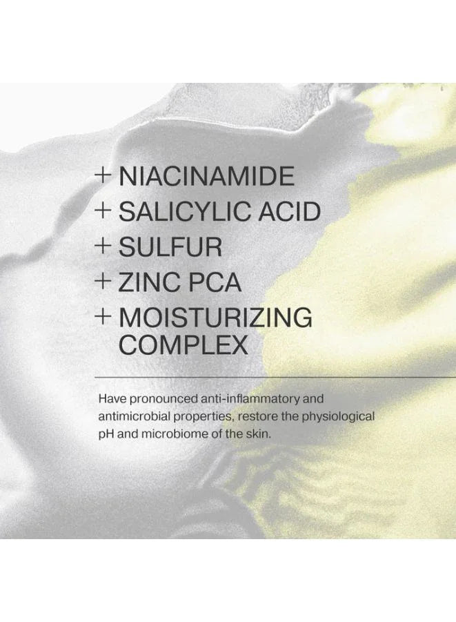 List of skincare ingredients with a blurred background