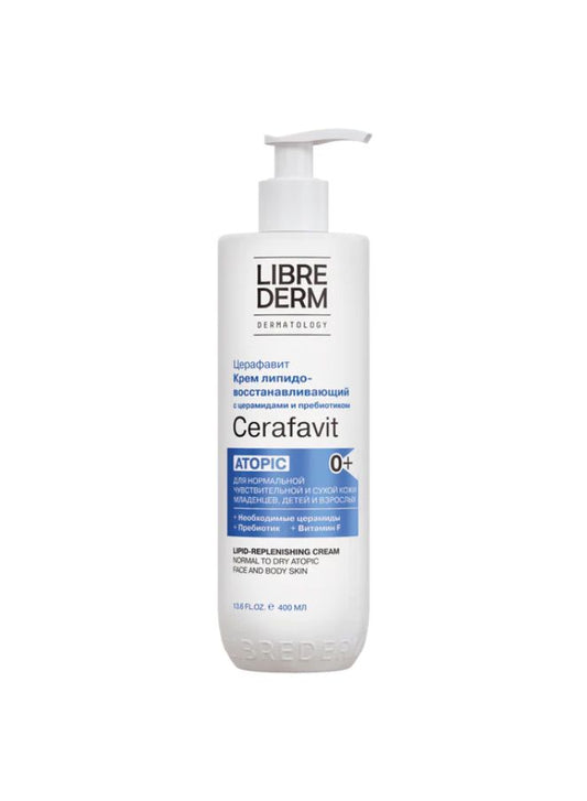 Librederm Cerafavit bottle on a white background