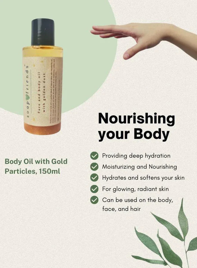 Soap&Friends Body Oil with Gold Dust | 150 ml
