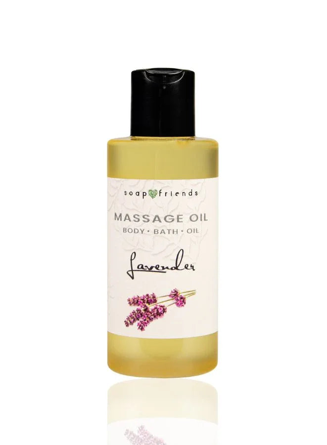 Soap&Friends Lavender Body & Massage Oil, Hydrating, Soothing & Aromatherapeutic