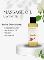 Soap&Friends Natural Lavender Skincare Set with Bath Salt Soap Body Scrub Body Butter and Massage Oil