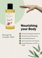 Soap&Friends Lavender Body & Massage Oil, Hydrating, Soothing & Aromatherapeutic
