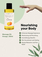 Soap & Friends Orange Body & Massage Oil, Hydrating & Revitalizing, 150 ml