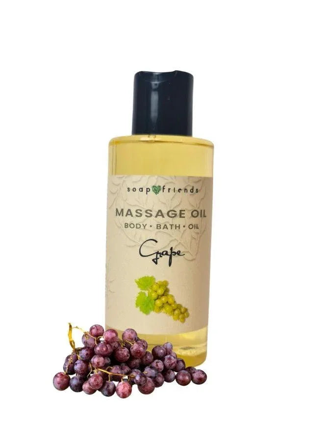 Soap & Friends Grape Natural Body & Massage Oil – Nourishing Antioxidant-Rich Skin Care – 150ml