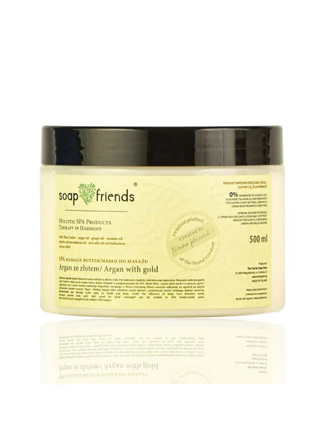 SPA Massage Butter Argan with Gold | 500ml – Luxurious & Nourishing Body Butter