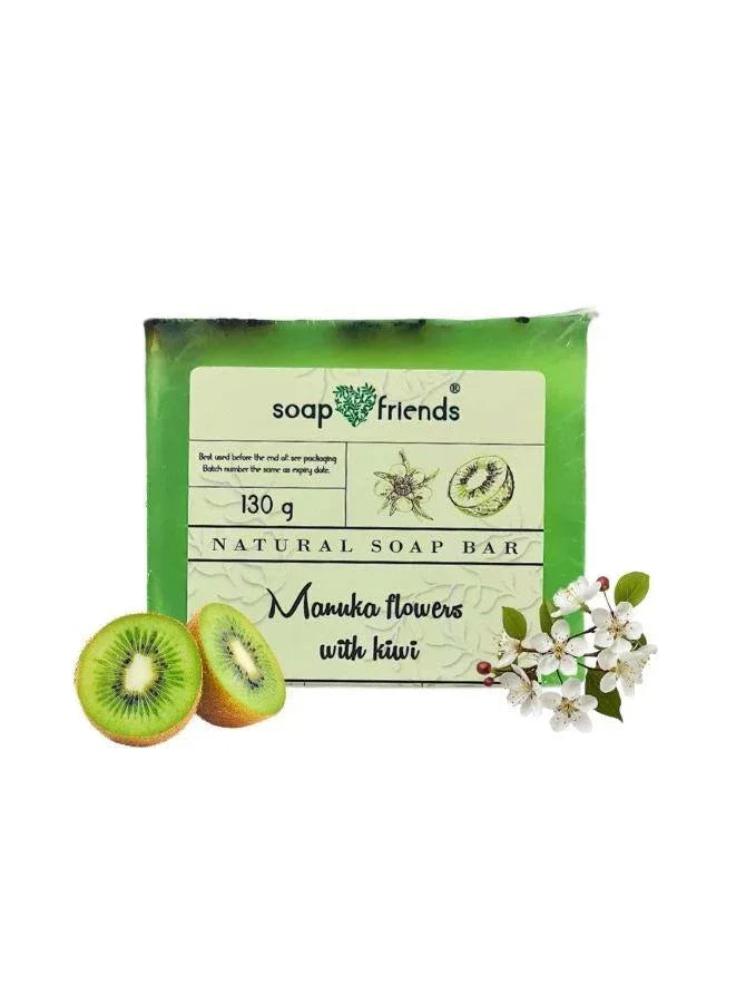 Soap & Friends Manuka Flower & Kiwi Natural Handmade Bar Soap