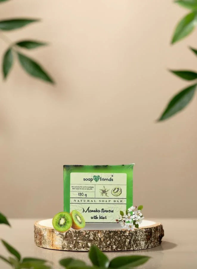Soap & Friends Manuka Flower & Kiwi Natural Handmade Bar Soap