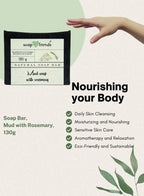 Soap & Friends Mudbath Natural Handmade Soap Bar for Cleansing and Nourishing purposes