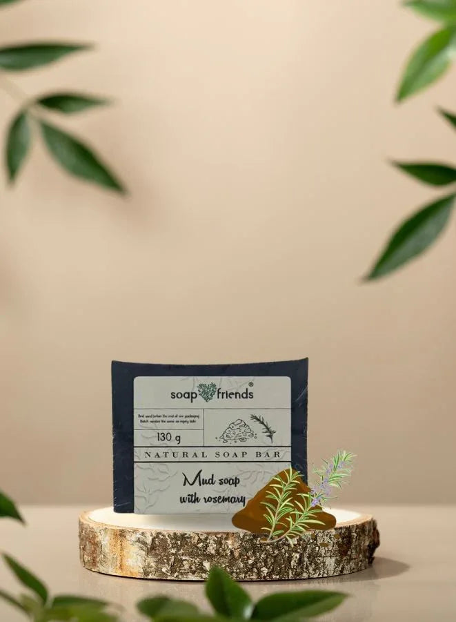 Soap & Friends Mudbath Natural Handmade Soap Bar for Cleansing and Nourishing purposes
