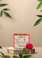 قالب صابون الورد الدمشقي المغذي لأغراض التنظيف اليومي | قالب صابون الورد يرطب وينعم البشرة، 130 جرام من سوب اند فريندز