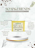 Soap & Friends Zesty Lemon & Rosemary Infusion Natural Handmade Soap Bar