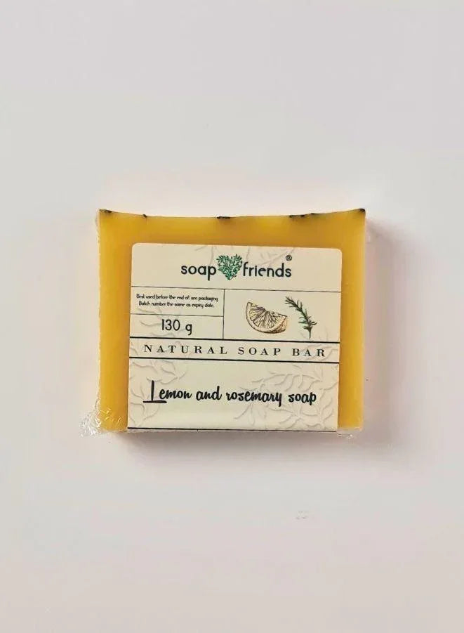 Soap & Friends Zesty Lemon & Rosemary Infusion Natural Handmade Soap Bar