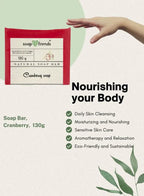 Soap & Friends Natural Handmade Cranberry Soap Bar for Daily Moisture