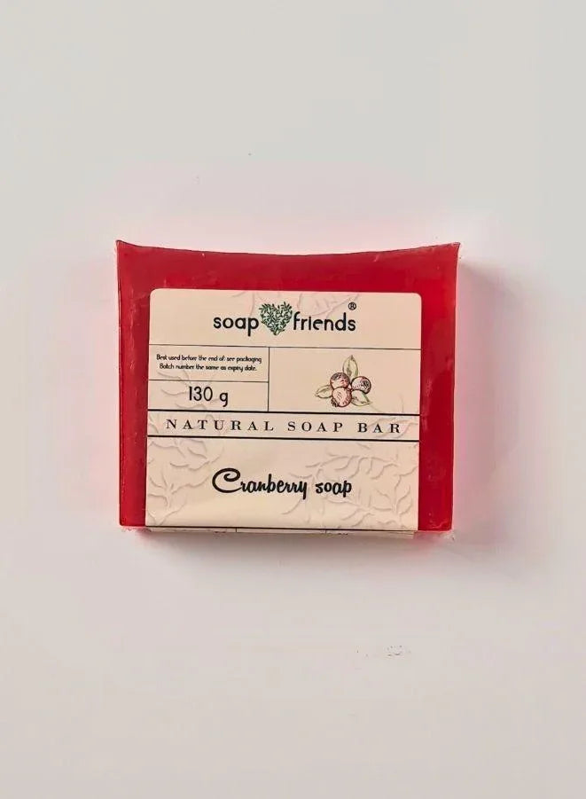 Soap & Friends Natural Handmade Cranberry Soap Bar for Daily Moisture