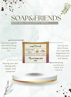 قالب صابون مرطب ببذور التين والخشخاش للتنظيف اليومي، 130 جرام