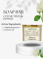 Soap & Friends Cedar & Pepper Moisturizing Natural Handmade Soap for Daily Moisture