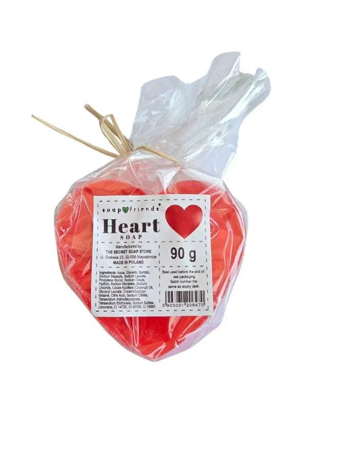 Soap & friends Heart Shaped Natural Handmade Soap - Cranberry Scent