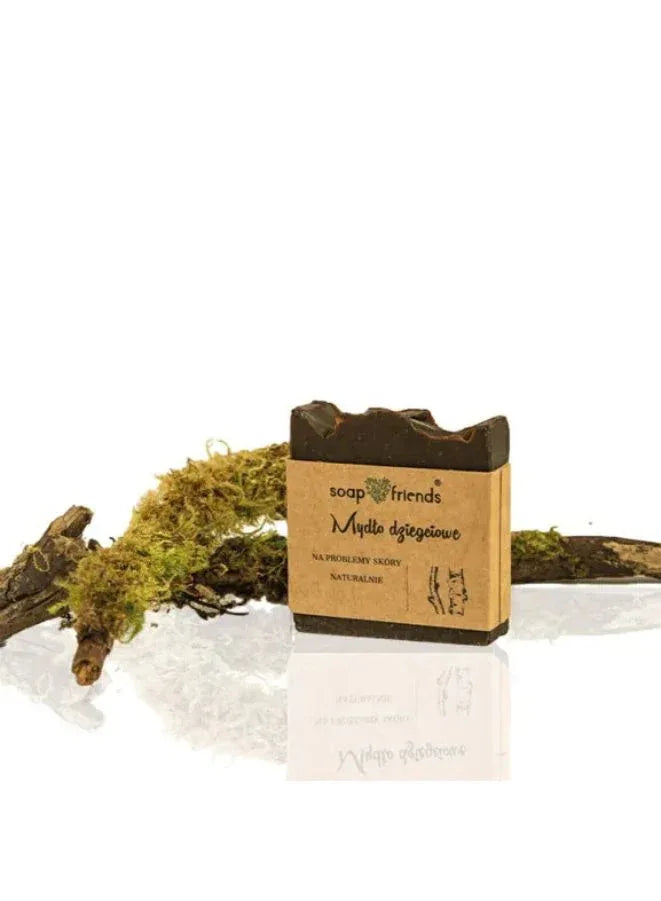 Soap & Friends Tar Soap Soothing & Deep Cleansing for Skin Conditions