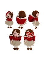 Handmade Natural Cotton Princess Amigurumi Crochet Doll for Kids and Adults, 25cm