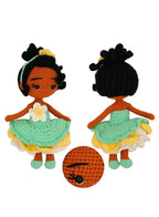 دمية كروشيه تيانا برينسيس أميجورومي مصنوعة يدويًا من القطن الطبيعي للأطفال والكبار، 25 سم 