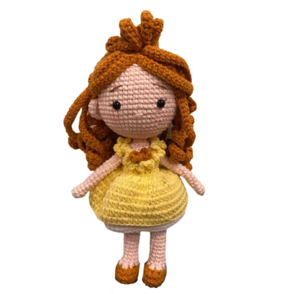 دمية كروشيه بيل أميجورومي مصنوعة يدويًا من القطن الطبيعي للأطفال والكبار، 25 سم 